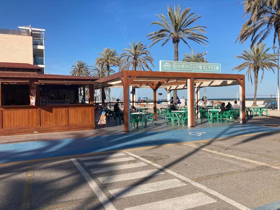Coqueto Apartamento De Playa Con Piscina Y Terraza 瓦伦西亚 外观 照片