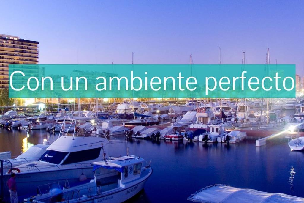 Coqueto Apartamento De Playa Con Piscina Y Terraza 瓦伦西亚 外观 照片